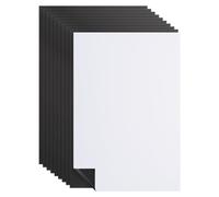 PATIKIL Magnetic White Board Contact Paper, 10 Pcs 8" x 6" Flexible Self Adhesive Dry Erase Whiteboard Sheet Sticker A5 Right Angle for Fridge Office, White