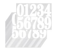 PATIKIL Mailbox Numbers for Outside, 10 Sheets 3 Inch Waterproof Vinyl Numbers Stickers Self Adhesive Number Decals for Mailbox Address Numbers House, White (Total 100 Pcs)