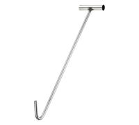 PATIKIL Manhole Hook 19.7 Inch, 304 Stainless Steel T-Shaped Lid Manhole Cover Lifter with Blunt Tip for Lifting Pulling Storm Drain Cover