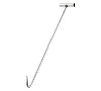 PATIKIL Manhole Hook 23.6 Inch, 304 Stainless Steel T-Shaped Lid Manhole Cover Lifter with Blunt Tip for Lifting Pulling Storm Drain Cover