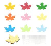 PATIKIL Maple Cutouts, 216 Pack Paper Leaves, Colorful Leaf Cutout for Classroom Decoration DIY Craft Project, Assorted Color
