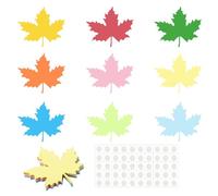 PATIKIL Maple Cutouts, 45 Pack Paper Leaves, Colorful Leaf Cutout for Classroom Decoration DIY Craft Project, Assorted Color