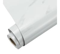 PATIKIL Marble Sticky Back 40cm x 5 Meters, Self Adhesive Wallpaper Peel and Stick Contact Paper Vinyl Wrap Film Roll for Walls Doors Kitchen Countertop Cabinets, Cloud White