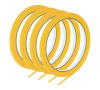 PATIKIL Masking Tape 0.2 Inch Wide, 4 Roll 22 Yard Painters Tape Bulk No Residue Craft Tape for Wall Painting Labeling Car Painting Home DIY Flower Crafts Decoration, Yellow