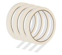 PATIKIL Masking Tape 0.4 Inch Wide, 4 Roll 22 Yard Painters Tape Bulk No Residue Craft Tape for Wall Painting Labeling Car Painting Home DIY Flower Crafts Decoration, Beige