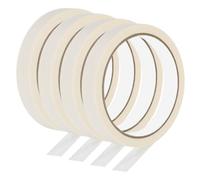 PATIKIL Masking Tape 0.6 Inch Wide, 4 Roll 22 Yard Painters Tape Bulk No Residue Craft Tape for Wall Painting Labeling Car Painting Home DIY Flower Crafts Decoration, Beige