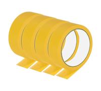 PATIKIL Masking Tape 1.2 Inch Wide, 4 Roll 22 Yard Painters Tape Bulk No Residue Craft Tape for Wall Painting Labeling Car Painting Home DIY Flower Crafts Decoration, Yellow