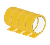 PATIKIL Masking Tape 1.6 Inch Wide, 4 Roll 22 Yard Painters Tape Bulk No Residue Craft Tape for Wall Painting Labeling Car Painting Home DIY Flower Crafts Decoration, Yellow