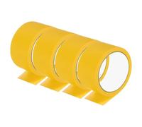 PATIKIL Masking Tape 2 Inch Wide, 4 Roll 22 Yard Painters Tape Bulk No Residue Craft Tape for Wall Painting Labeling Car Painting Home DIY Flower Crafts Decoration, Yellow
