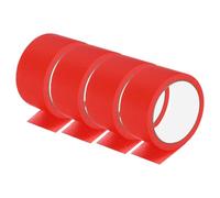PATIKIL Masking Tape 2 Inch Wide, 4 Roll 22 Yard Painters Tape Bulk No Residue Craft Tape for Wall Painting Labeling Car Painting Home DIY Flower Crafts Decoration, Red