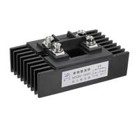 PATIKIL MDQ60A Rectifier Diode with Radiator, 1 Pcs Bridge Rectifier 60A 1600V Electronic Silicon Diodes for Converting AC Power to DC Power, Black