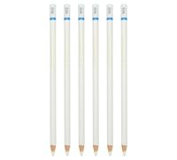 PATIKIL Med Drawing Pencils for Sketching, 6PCS Sketch Pencils for Drawing Art Pencils Graphite Wood Pre-sharpened for Drawing Sketching Artist, Round, White Refill, White/Blue Pole