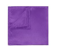 PATIKIL Men's Pocket Squares Hankie 6 Pack Satin Solid Suits Handkerchiefs Bulk Set for Bride Wedding Party Measures 8.6" x 8.6", Purple