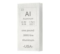 PATIKIL Metal Bar, 1 Pound Iron Bar Metal Paperweight. 999 Pure Laser Engraved Paper Weights for Office Element Collections Teacher Lab Scientific Experiment