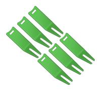 PATIKIL Metal Bending Golf Divot Repair Tool, 6 Pack Golf Divot Tool Curved Spit Golf Green Divot Fork Ball Mark Repair Tool for Golf Golfer Repairing, Green