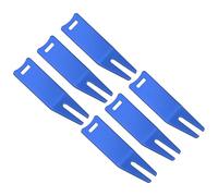 PATIKIL Metal Bending Golf Divot Repair Tool, 6 Pack Golf Divot Tool Curved Spit Golf Green Divot Fork Ball Mark Repair Tool for Golf Golfer Repairing, Blue