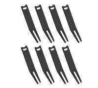 PATIKIL Metal Bending Golf Divot Repair Tool, 8 Pcs Metal Golf Fork Accessory Curved Spit for Golf Golfer Men Women Repairing, Black