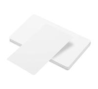 PATIKIL Metal Business Cards, 24 Pack Blank Name Card Sublimation Engraving Aluminum for DIY Gift Cards, White