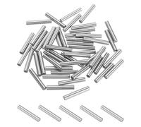 PATIKIL Metal Dowel Pins 4x25 mm, 30 Pcs 304 Stainless Steel Shelf Support Peg Fasten Elements for Bookshelf Shelves Cabinet Closet Fixing Component Position, Silver