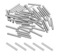 PATIKIL Metal Dowel Pins 4x30 mm, 30 Pcs 304 Stainless Steel Shelf Support Peg Fasten Elements for Bookshelf Shelves Cabinet Closet Fixing Component Position, Silver