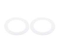 PATIKIL Metal Goof Trim Ring, 2 Pcs 4.13" OD x 2.99" ID White Recessed Light Trim Ring for Recessed Can Downlight, Living Room