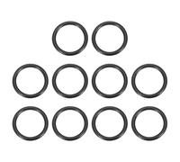 PATIKIL Metal O Rings 20mm / 0.8", 10 Pack Electroplated Zinc Alloy O Ring Buckle Seamless Welded Round Rings for Bag Purse Belts Hardware DIY Craft Dog Leashes, Black