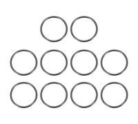 PATIKIL Metal O Rings 25mm / 1", 10 Pack Electroplated Zinc Alloy O Ring Buckle Seamless Welded Round Rings for Bag Purse Belts Hardware DIY Craft Dog Leashes, Dark Gray