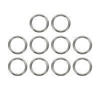 PATIKIL Metal O Rings 25mm / 1", 8 Pack Electroplated Zinc Alloy O Ring Buckle Seamless Welded Round Rings for Bag Purse Belts Hardware DIY Craft Dog Leashes, Gun