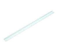 PATIKIL Metal Ruler 12 Inch/30cm, 1 Pcs Aluminum Straight Edge Ruler, Dual Scale Measuring Tool with Inch/Centimeter Scales & Hole for Math Office Drawing Engineering Home, Green