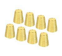 PATIKIL Metal Sewing Thimbles, 8 Pcs Sewing Thimble Finger Protector Durable Quilting Craft Accessories for Knitting Craft Needlework, Golden