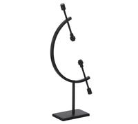 PATIKIL Metal Sphere Display Stand, Hold Up to 2.8" Crystal Sphere Holder Caliper Stand for Displaying Globes Minerals Decorations Souvenirs Ornament, Black