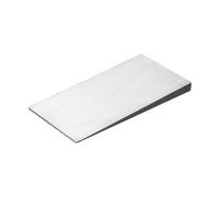 PATIKIL Metal Wedge, 7.9x4x0.6 Inch Carbon Steel Wedge Shims Triangle Flange Beveled Washers Strong Durable for Pipe Fitting Welding Tool Factory Lathe Machine Tool, Silver Tone