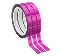 PATIKIL Metalized Polyester Film Tape 12mm x 50 Meters, 3 Pcs Metallic Decor Laser Purple Adhesive Mirror Tape for Detailing Accent Wall Graphic Arts Boat Trim Walls