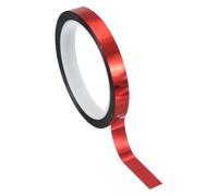 PATIKIL Metalized Polyester Film Tape 12mm x 50 Meters, Metallic Decor Tape Glossy Red Adhesive Mirror Tape for Detailing Accent Wall Graphic Arts Boat Trim Walls