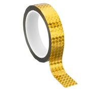 PATIKIL Metalized Polyester Film Tape 25mm x 50 Meters, Metallic Decor Laser Gold Adhesive Mirror Tape for Detailing Accent Wall Graphic Arts Boat Trim Walls