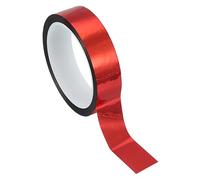 PATIKIL Metalized Polyester Film Tape 25mm x 50 Meters, Metallic Decor Tape Glossy Red Adhesive Mirror Tape for Detailing Accent Wall Graphic Arts Boat Trim Walls