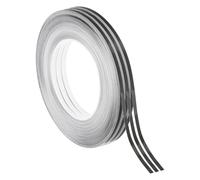 PATIKIL Metalized Polyester Film Tape 4mm x 50 Meters, 3 Pack Metallic Decor Tape Glossy Black Adhesive Mirror Tape for Detailing Accent Wall Graphic Arts Boat Trim Walls