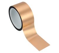 PATIKIL Metalized Polyester Film Tape 50mm x 50 Meters, Metallic Decor Tape Champagne Adhesive Mirror Tape for Detailing Accent Wall Graphic Arts Boat Trim Walls