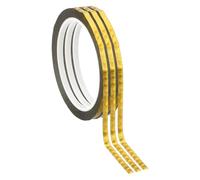 PATIKIL Metalized Polyester Film Tape 5mm x 50 Meters, 3 Pcs Metallic Decor Laser Gold Adhesive Mirror Tape for Detailing Accent Wall Graphic Arts Boat Trim Walls