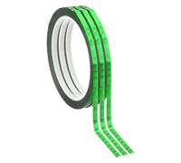 PATIKIL Metalized Polyester Film Tape 5mm x 50 Meters, 3 Pcs Metallic Decor Laser Green Adhesive Mirror Tape for Detailing Accent Wall Graphic Arts Boat Trim Walls