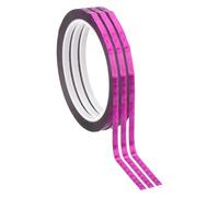 PATIKIL Metalized Polyester Film Tape 5mm x 50 Meters, 3 Pcs Metallic Decor Laser Purple Adhesive Mirror Tape for Detailing Accent Wall Graphic Arts Boat Trim Walls