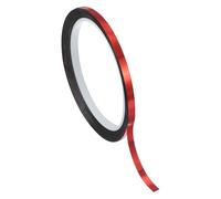 PATIKIL Metalized Polyester Film Tape 5mm x 50 Meters, Metallic Decor Tape Glossy Red Adhesive Mirror Tape for Detailing Accent Wall Graphic Arts Boat Trim Walls