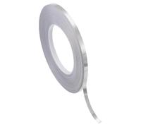PATIKIL Metalized Polyester Film Tape 6.3mm x 50 Meters, Metallic Decor Tape Brushed Silver Adhesive Mirror Tape for Detailing Accent Wall Graphic Arts Boat Trim Walls