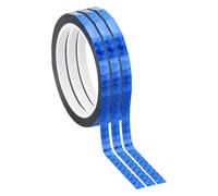 PATIKIL Metalized Polyester Film Tape 8mm x 50 Meters, 3 Pcs Metallic Decor Laser Blue Adhesive Mirror Tape for Detailing Accent Wall Graphic Arts Boat Trim Walls
