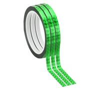 PATIKIL Metalized Polyester Film Tape 8mm x 50 Meters, 3 Pcs Metallic Decor Laser Green Adhesive Mirror Tape for Detailing Accent Wall Graphic Arts Boat Trim Walls