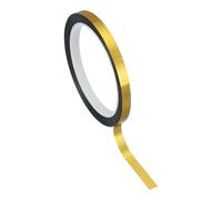 PATIKIL Metalized Polyester Film Tape 8mm x 50 Meters, Metallic Decor Tape Matte Gold Adhesive Mirror Tape for Detailing Accent Wall Graphic Arts Boat Trim Walls