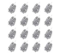 PATIKIL Metallic Cheerleading Pom Poms, 36 Pcs Cheer Pom Pom with Baton Handle Cheering Squads Pompoms for Game Sports Dance Party Team Spirit, Silver Tone