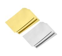 PATIKIL Metallic Foil Board Card Stock Sheets Arts & Crafts, Classroom Activities & Card Making 8 Inch x 11 Inch,92 Lb/250gsm,Gold and Silver, Pack of 50