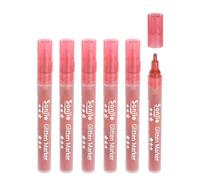 PATIKIL Metallic Marker Pens, 6Pcs Glitters Paint Pens Paint Pens Shimmer Colored Markers Art Marker Pen for DIY Craft Photo Album Wax Seal, Red