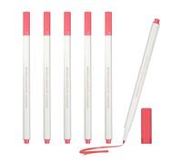 PATIKIL Metallic Marker Pens, 6Pcs Permanent Markers Medium Tip Quick Dry Paint Pen on Plastic Wood Stone Glass Canvas DIY Crafts Art Supplies for Drawing Writing Marking, Red
